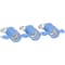 Panduit Ring Terminal, #8 Stud Size, 14 AWG, 600 V, Nylon Insulated, Blue, Crimp Termination Only, 3000 PK PNF14-8R-3K - alternate 1